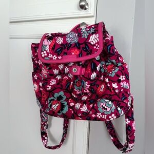 Vera Bradley Fashion Backpack Bloom Berry